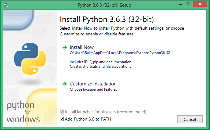 Installing Python